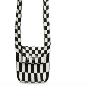 Lastframe Mini Ichimatsu rib knit shoulder bag BRAND NEW!!! WITH TAG!!!